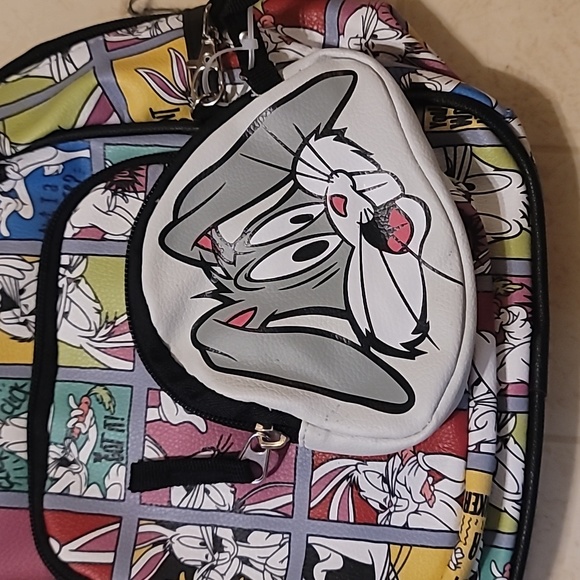Looney Tunes Bugs Bunny Mini Backpack w Coin Purse - Picture 2 of 3